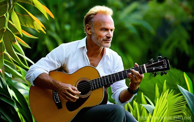 스팅 데뷔 연도 - **Prompt: "A dynamic and iconic concert photograph of The Police performing live on a large stage in...